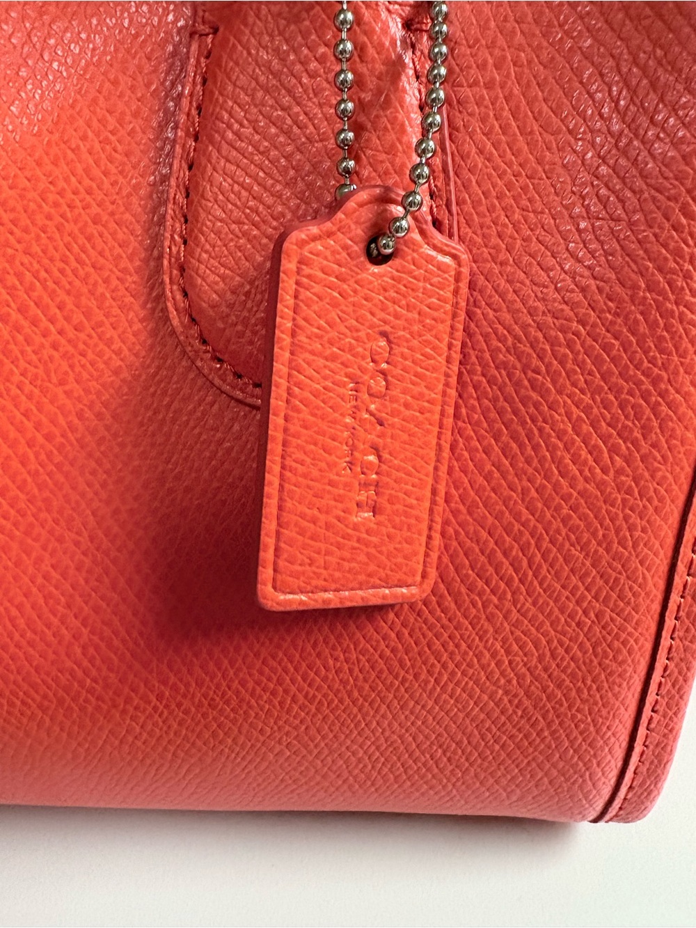 Coach Bennett coral Leather Satchel - Picture 3 of 16